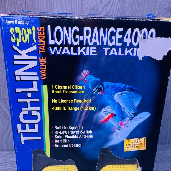 Long Range 4000 Walkie Talkie TECH-LINK sport Set of 2 new but turned on to test - Picture 2 of 3